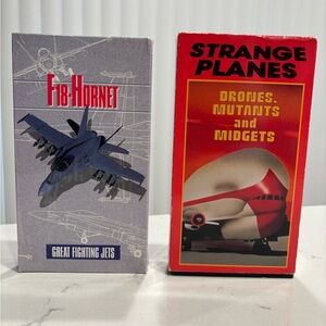 2 Aviation VHS Strange Planes, F-18 Hornet
